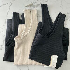 3-piece bundle. A new day ribbed tank tops